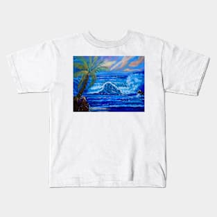 Tropical Hawaiian Sunset Kids T-Shirt